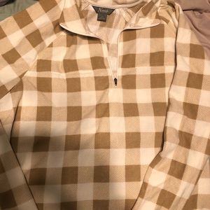 BNWOT Naturals Tan Pull Over Fleece Jacket